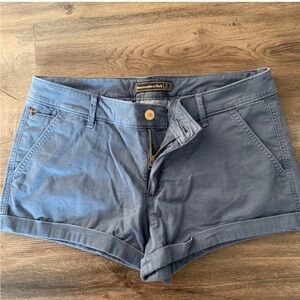 Abercrombie & Fitch Blue cuffed Shorts